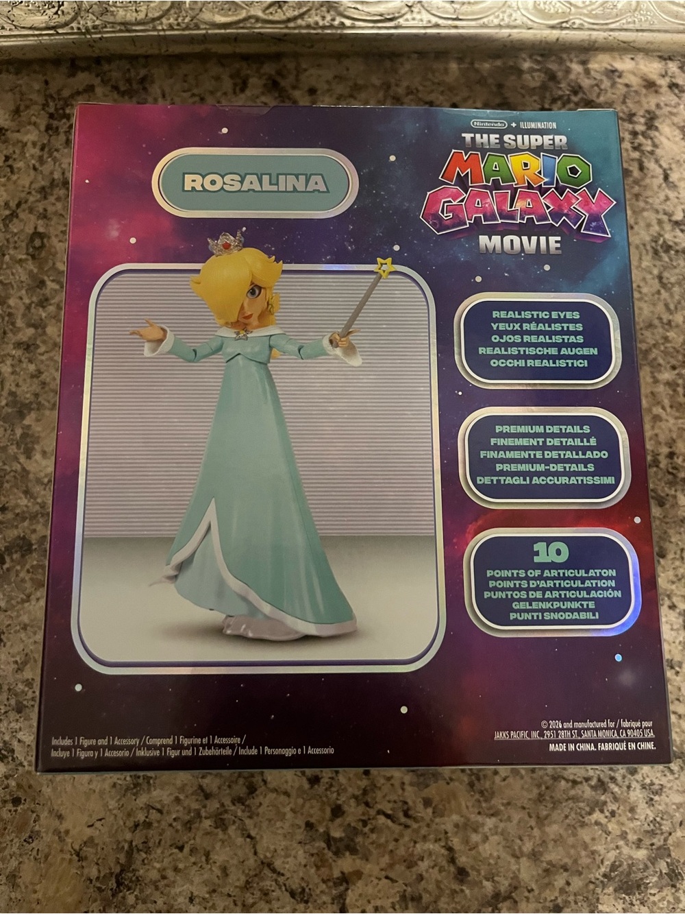 Nintendo Super Mario World Rosalina Figure in Light Blue & Brand New Sealed Toy - Picture 3 of 12